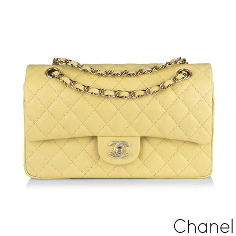 chanel classic flap bag yellow|Chanel classic flap bag vintage.